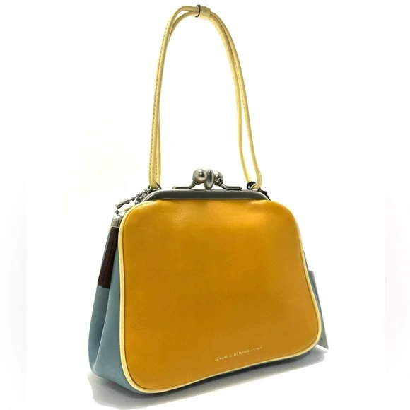 🦖 RARE Coach 1941 Rexy Dinosaur Kisslock Frame Bag in Glovetanned Leather - Picture 7 of 16